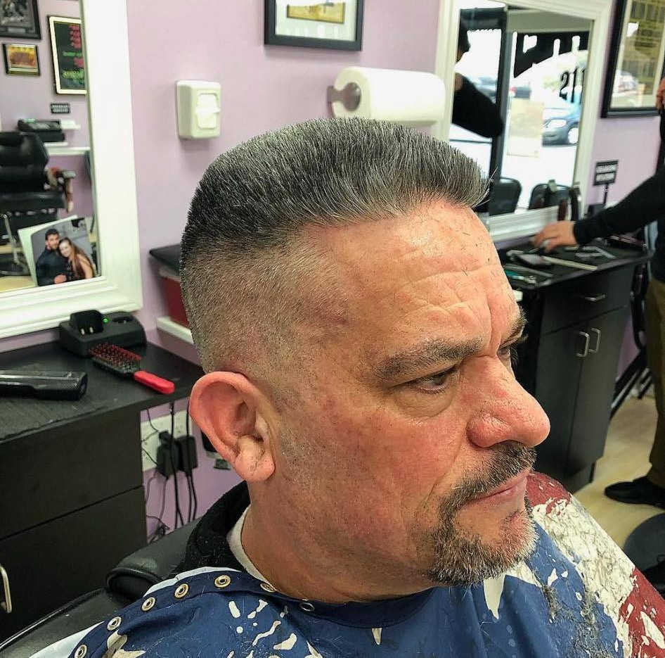 Beard trimming at Olde Tyme